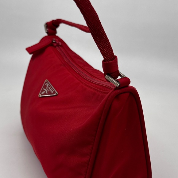 Authentic Prada Pocono Nylon Red color HandBag - Picture 5 of 12